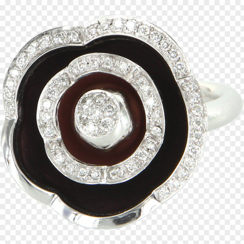 Flower Ring Jewellery Vitreous Enamel Diamond Gold PNG