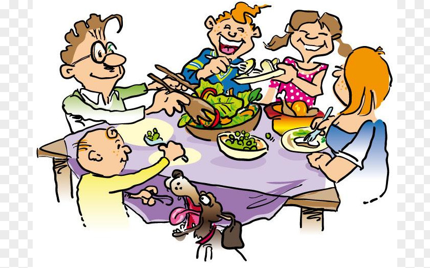 Friend Dinner Cliparts Table Family Clip Art PNG
