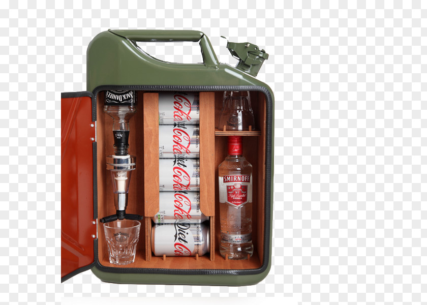 Jerrycan Distilled Beverage Beer Bottle Minibar PNG