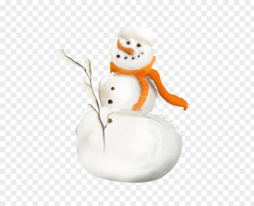 Snowman Winter Scarf PNG