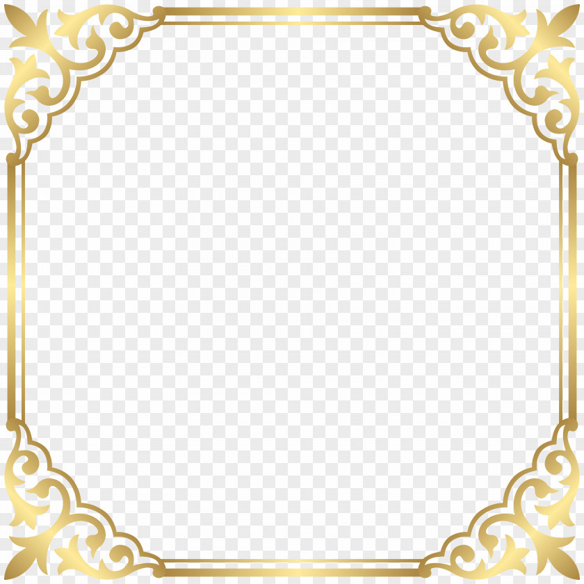 Gold Border Borders And Frames Picture Clip Art PNG