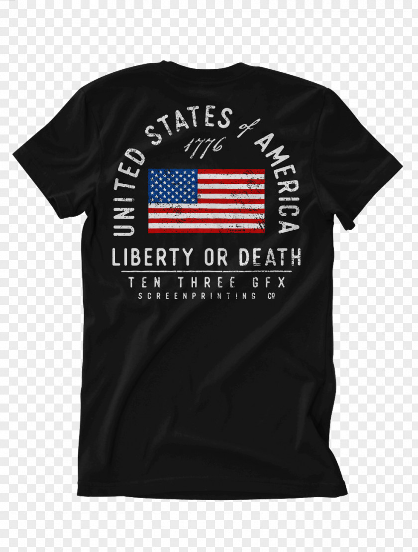 Liberty Or Death Sportstyle Logo T-Shirt Clothing Sleeve PNG