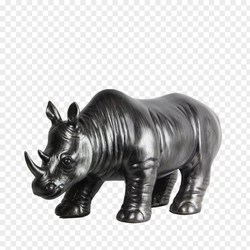 Rhinoceros Statue Icon PNG