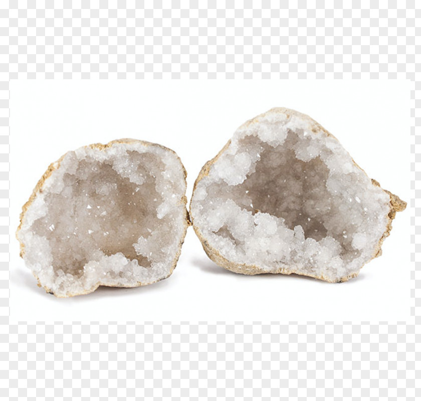 Rock Crystal Geode Quartz Mineral PNG