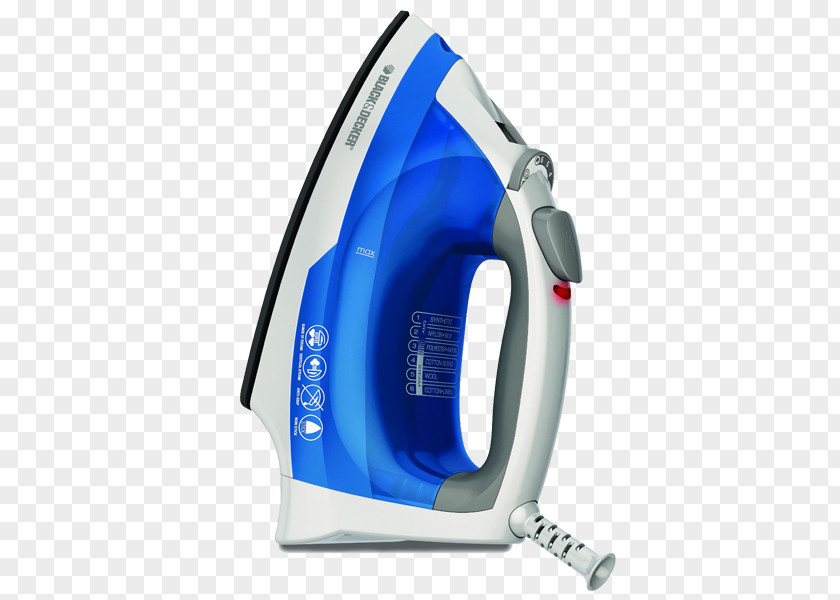Steam Iron Clothes Black & Decker Food Steamers Ironing PNG