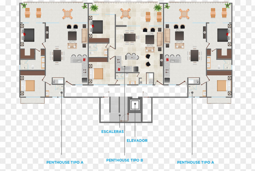 Flamingos Penthouse Apartment Floor Plan Building PNG