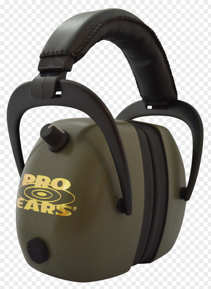 Golden Ear Earmuffs Firearm Sound Gehoorbescherming PNG
