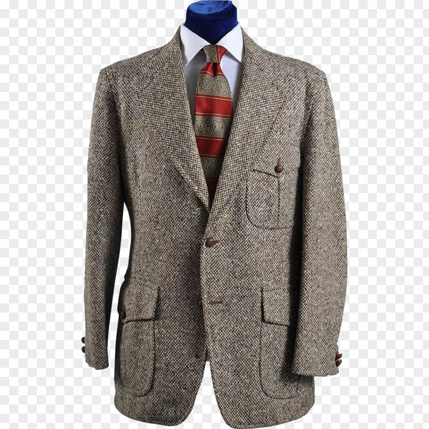 Jacket Blazer 1950s Sport Coat Tweed PNG