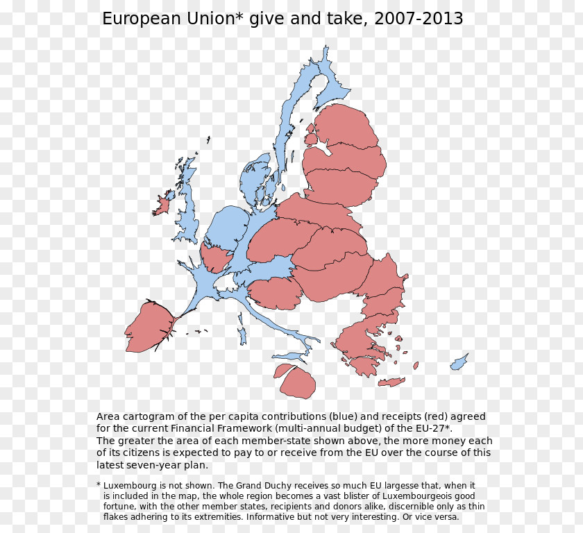 Map Member State Of The European Union Cartogram PNG
