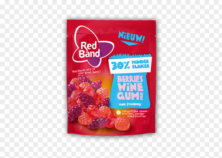 Red Band Raspberry Gummi Candy Liquorice Wine Gum PNG