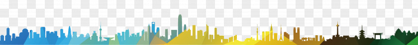 Simple Color City Energy Sky Sunlight Yellow Wallpaper PNG