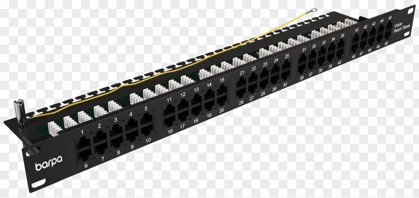 50 Patch Panels Electrical Connector Computer Port Twisted Pair Category 3 Cable PNG