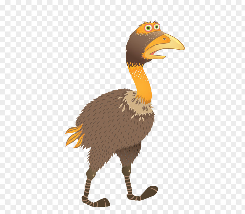 Creative Cute Cartoon Ostrich Common Duck PNG