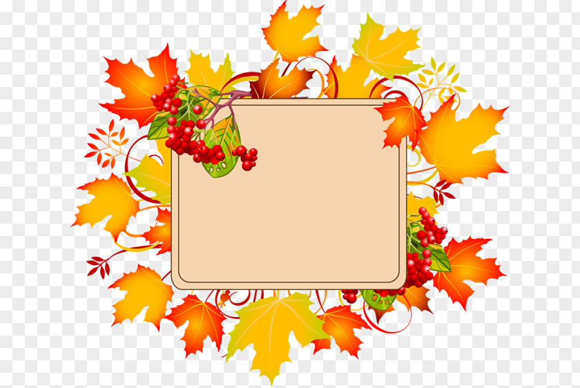 Free Fall Borders To Autumn Clip Art PNG