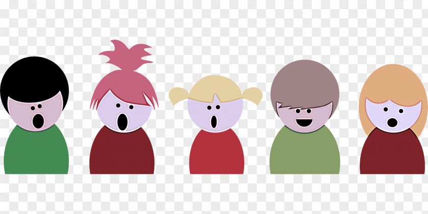 Smile Happy Cartoon Facial Expression Pink Animation PNG