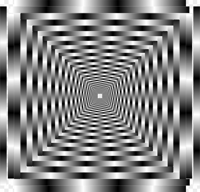 Tunnel Optical Illusion Coloring Book Cube PNG