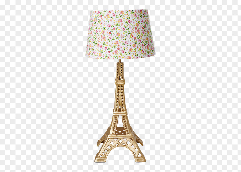 Gull Eiffel Tower Lamp Shades Gold Metal PNG