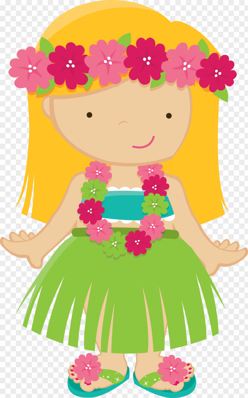 Hawaiian Drawing Luau PNG , baby girl clipart PNG