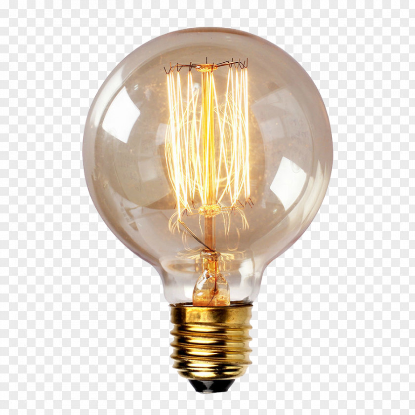 Light Edison Bulb Incandescent Lamp Electrical Filament PNG