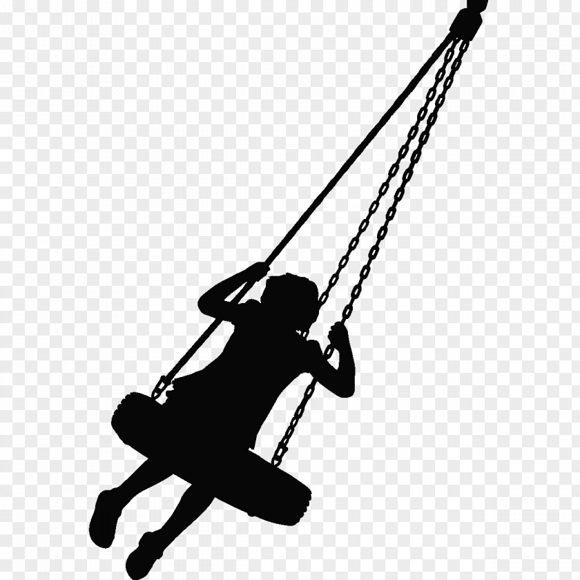 Sticker Swing Girl PNG , swing Silhouette clipart PNG