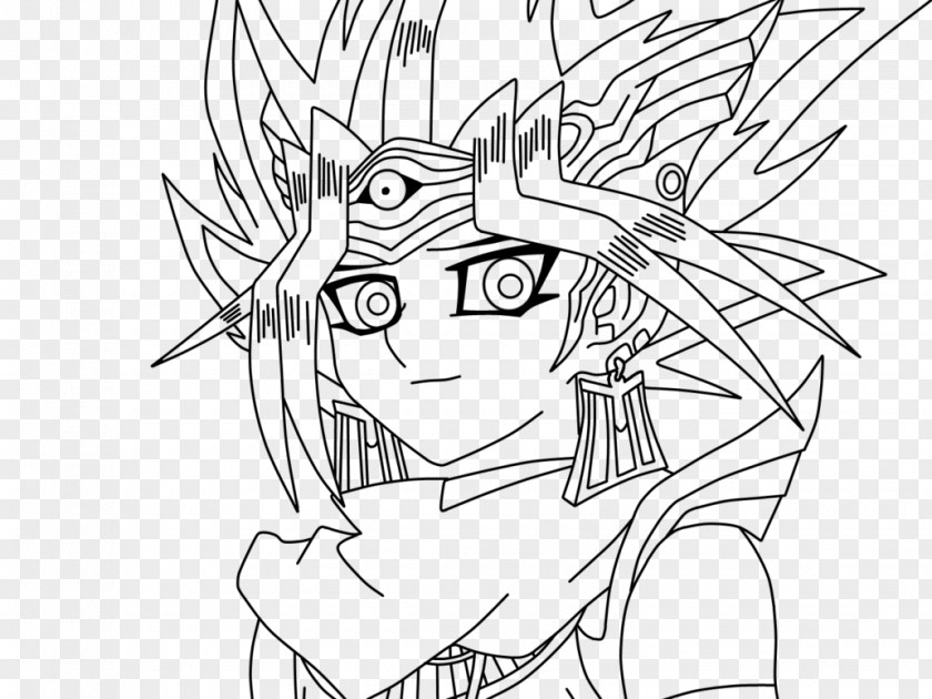 Yugi Oh Yami Line Art Gohan Goku Yu-Gi-Oh! PNG