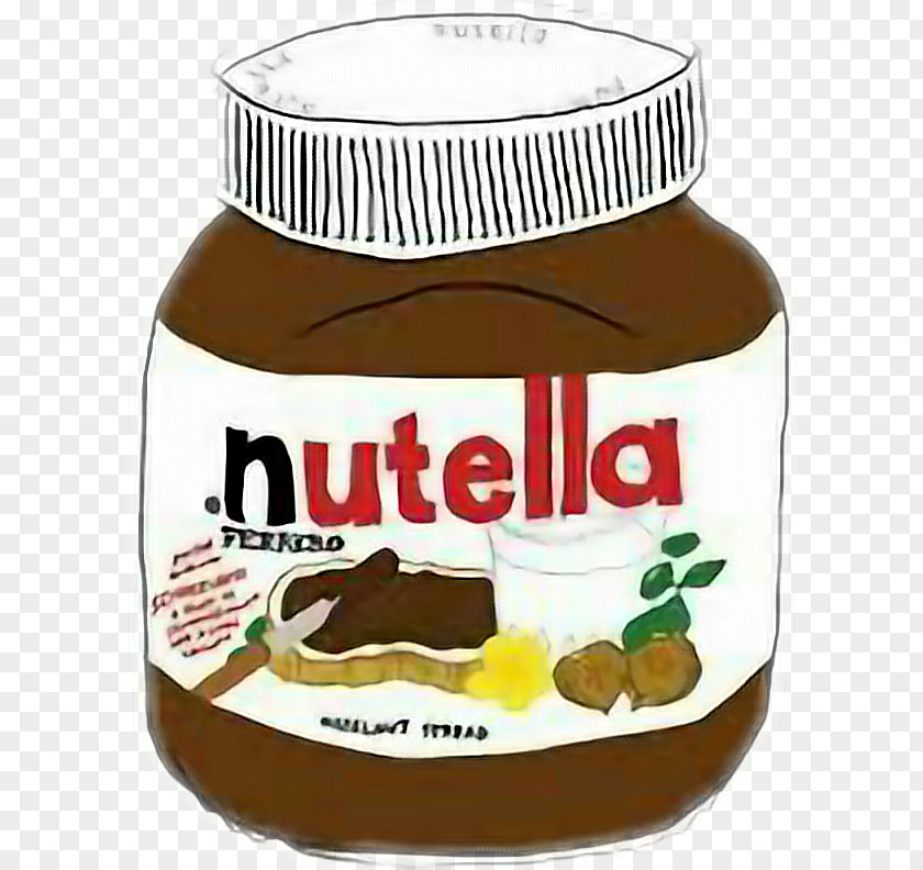 Nuttela Sign Nutella Pancake Chocolate Spread Drawing Image PNG