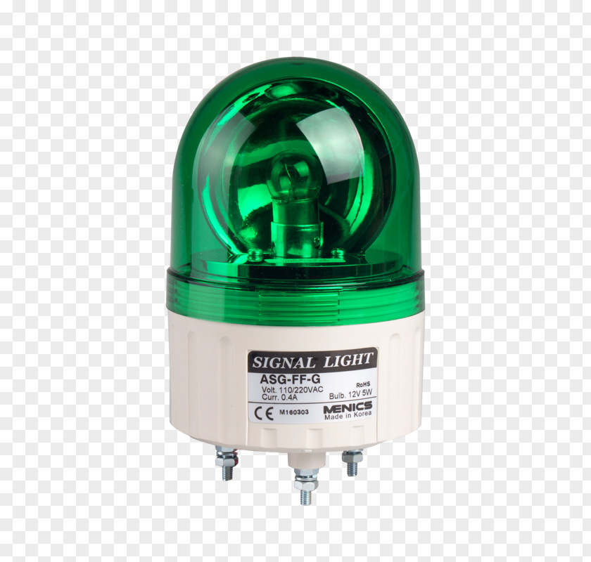 Rotating Light Incandescent Bulb Red Green Lamp PNG