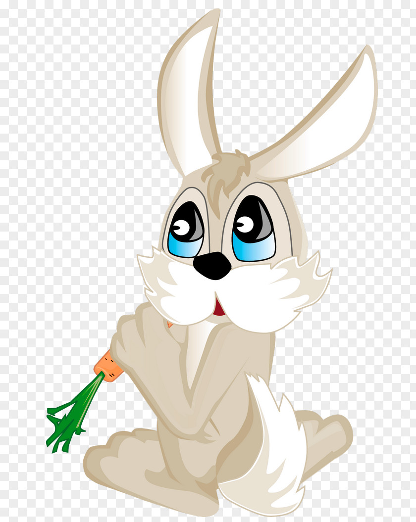 Bunny With Carrot Picture Easter Rabbit Clip Art PNG