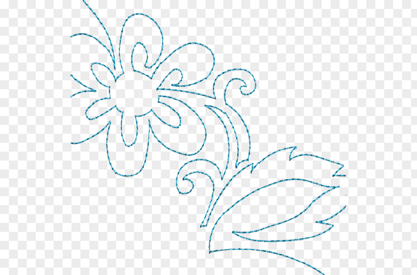 Continuous Gorgeous Flowers Floral Design Art Machine Embroidery Flower PNG