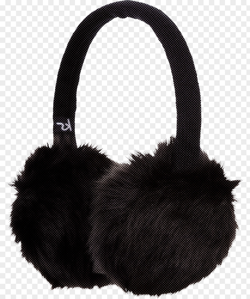 Fur Bag Black Handbag Ear PNG