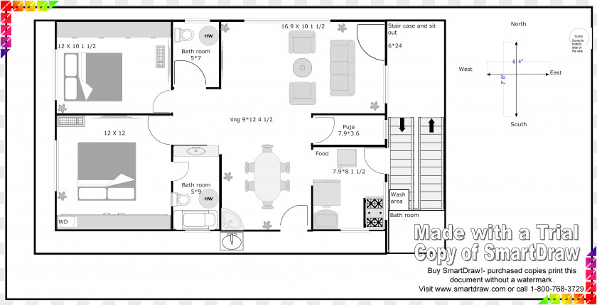 House Plan Vastu Shastra Bedroom Storey PNG