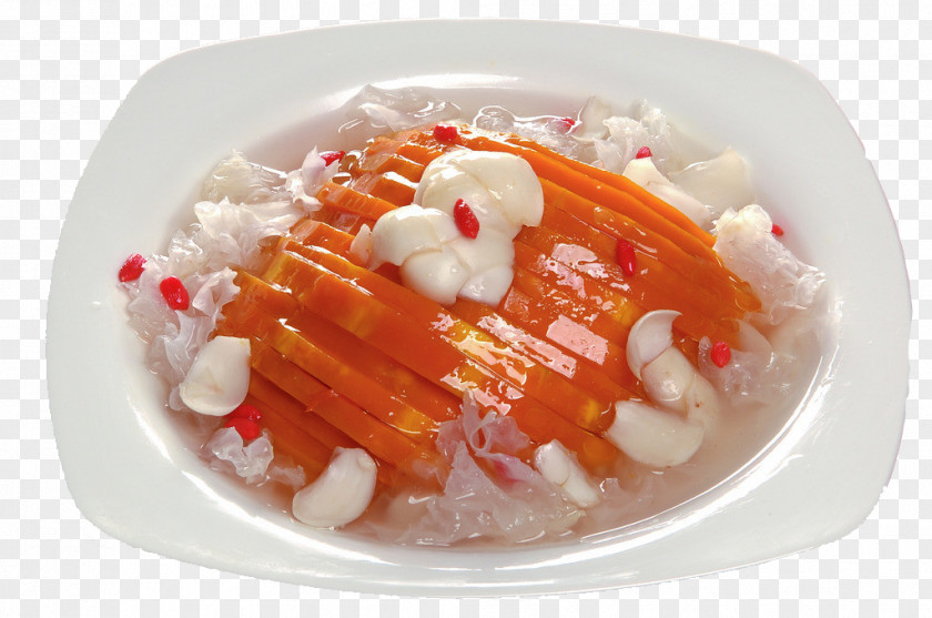 Lily White Fungus Buckle Pumpkin Tremella Fuciformis Congee Hobak-juk Asian Cuisine Food PNG
