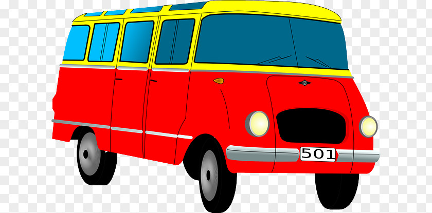 Bus Cartoon Minivan Clip Art PNG