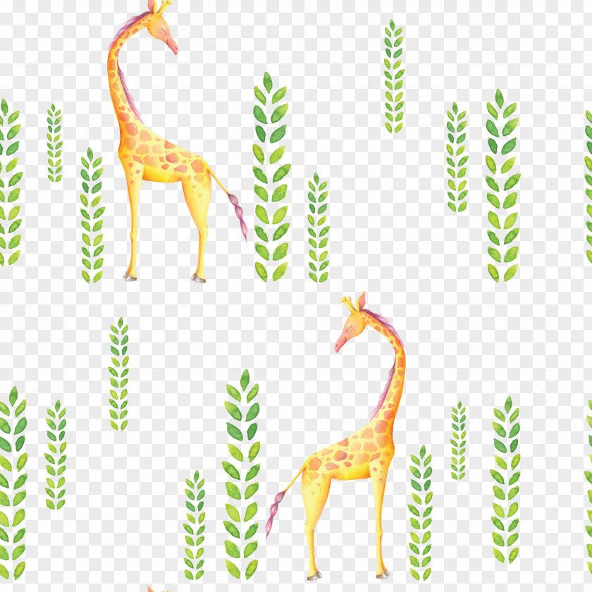 Cartoon Giraffe Northern Textile Clip Art PNG