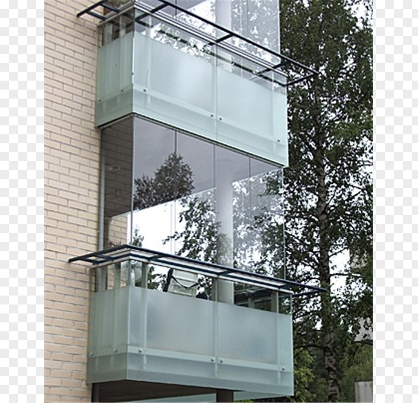 Glass Toughened Facade Balcony Daylighting PNG