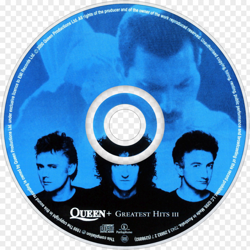 Queen Compact Disc Greatest Hits III The Platinum Collection Album PNG