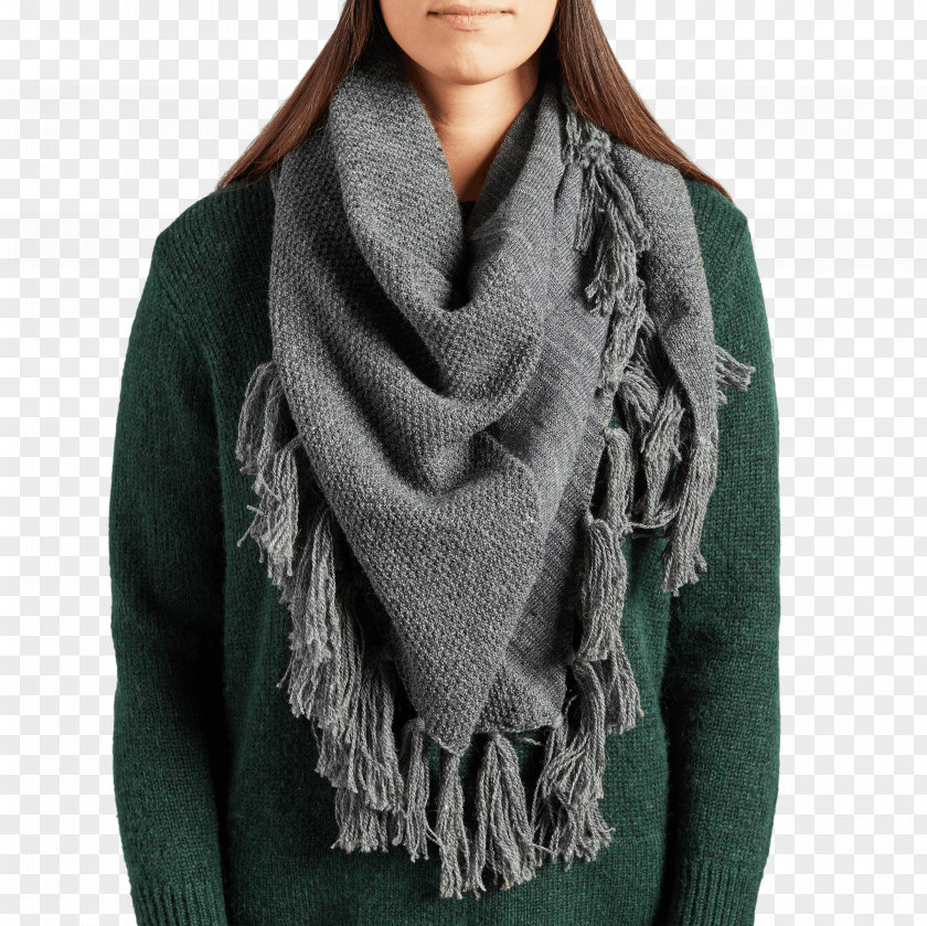 Shawl Scarf Poncho Neck Wool PNG