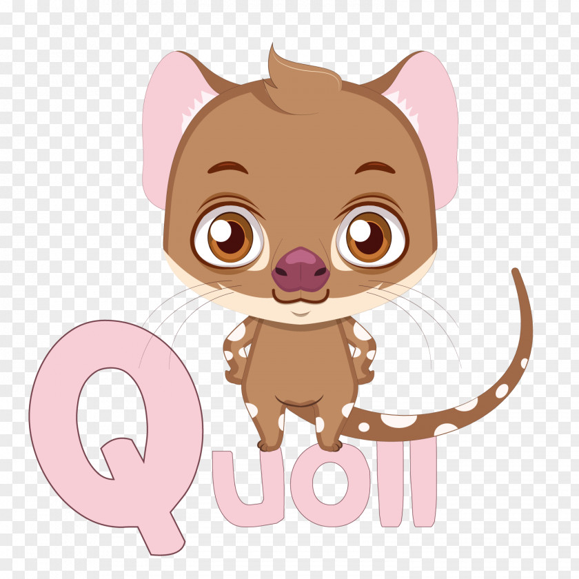 Vector Bag Ferret Is Whiskers Eastern Quoll Stock Illustration PNG