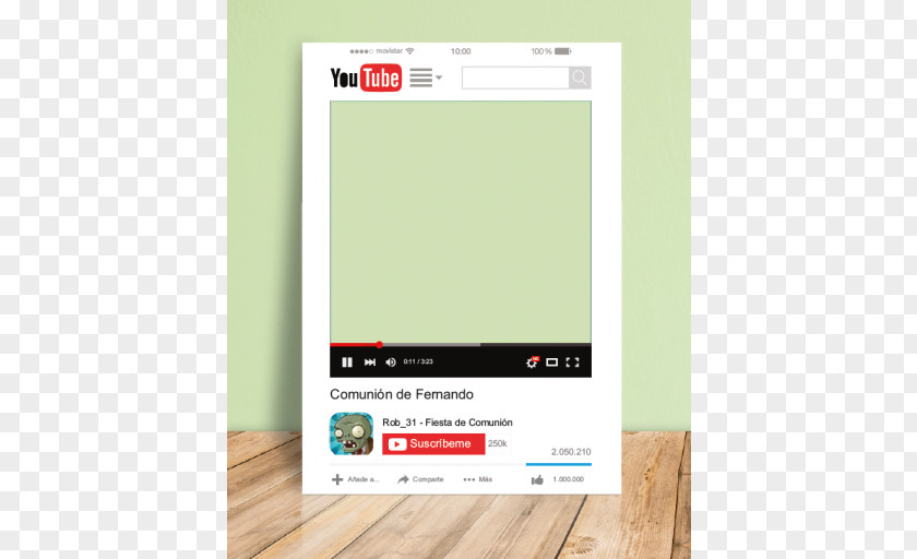 Youtube YouTube Photocall Picture Frames Photography PNG