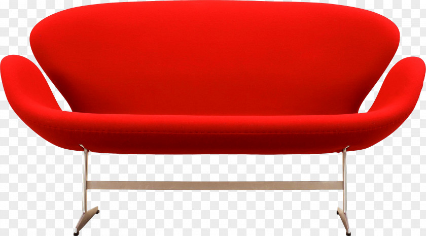 Armchair Couch Chair Living Room Red PNG