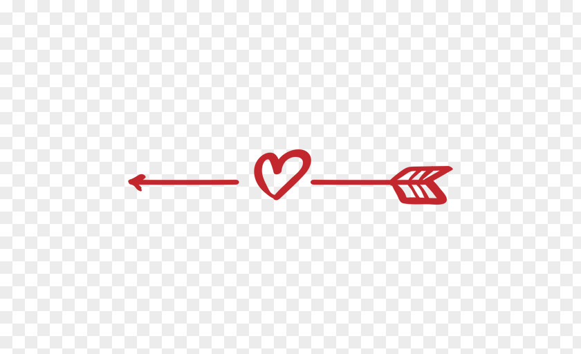 Boho Arrow Heart Clip Art PNG