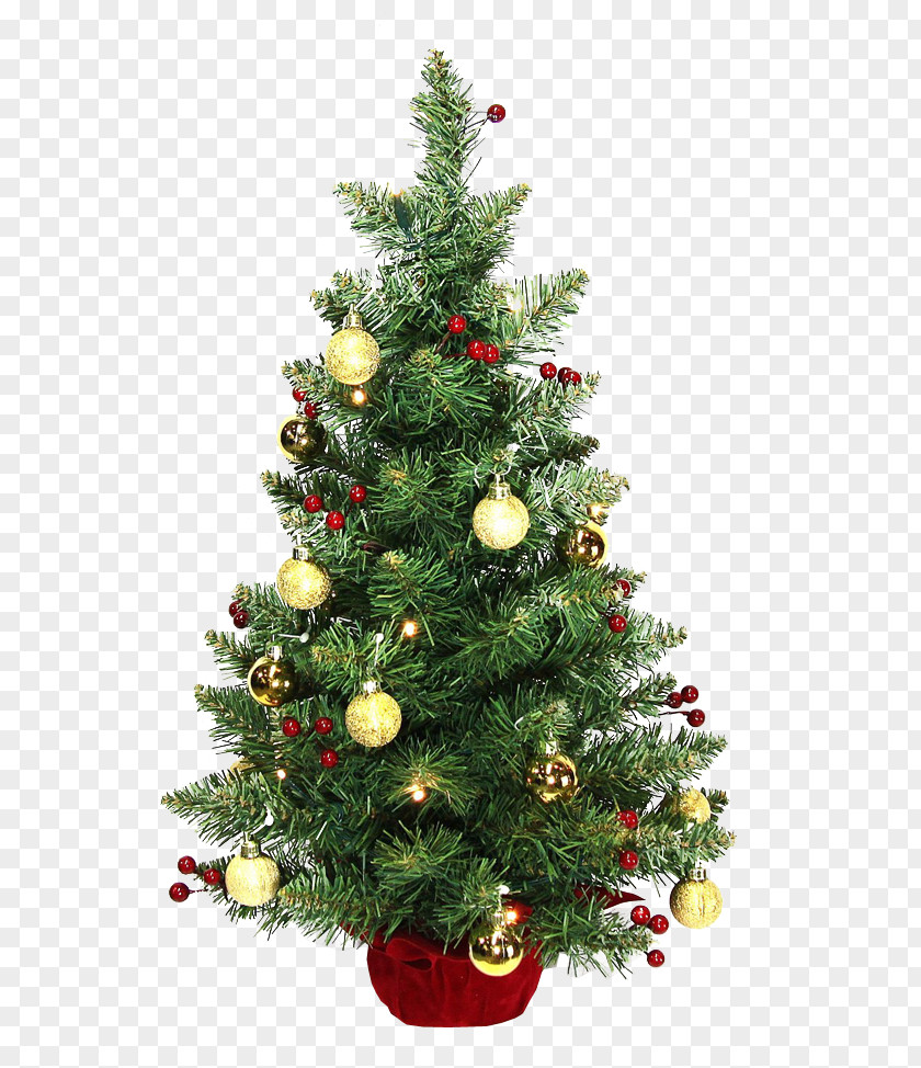 Christmas Tree Artificial Pre-lit Ornament PNG