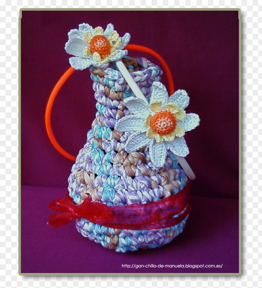 Flower Food Gift Baskets Crochet PNG