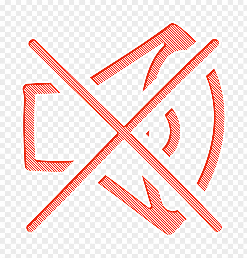 No Sound Hand Drawn Symbol Of A Speaker Outline With Cross Icon Signs PNG