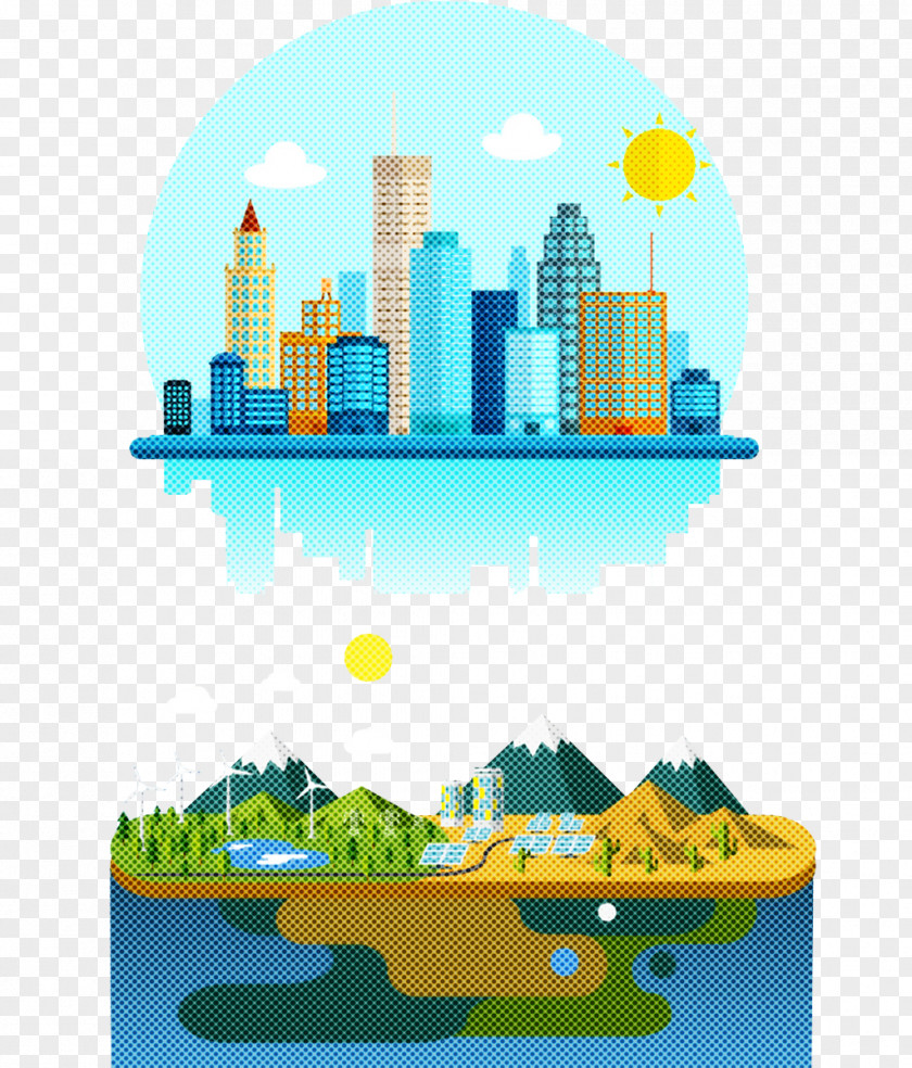 Skyline Silhouette Drawing Architecture High-rise Building PNG