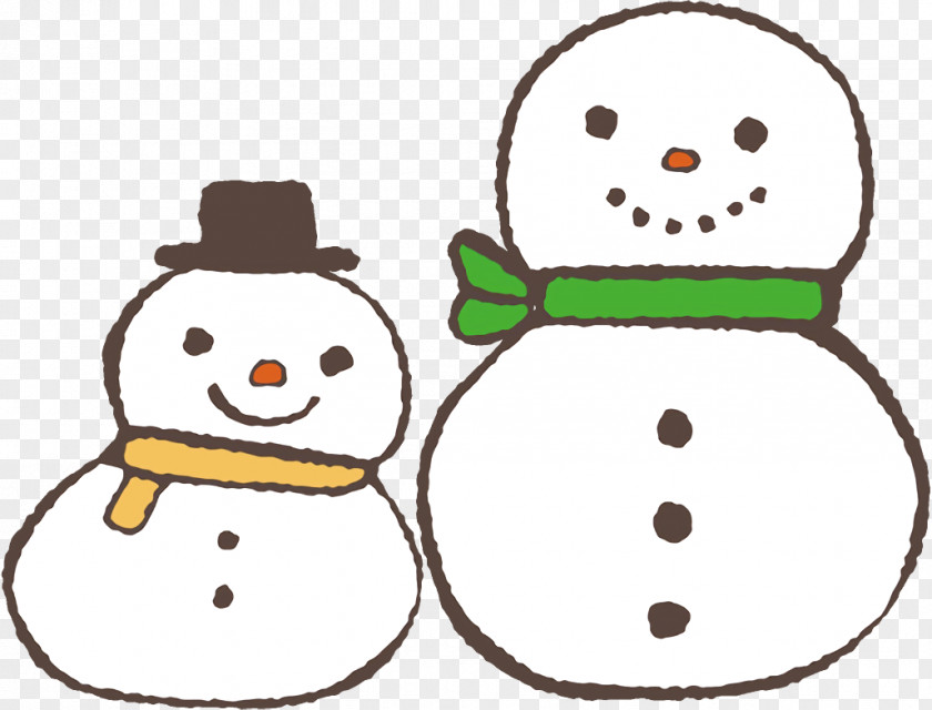 Smile Green Snowman PNG
