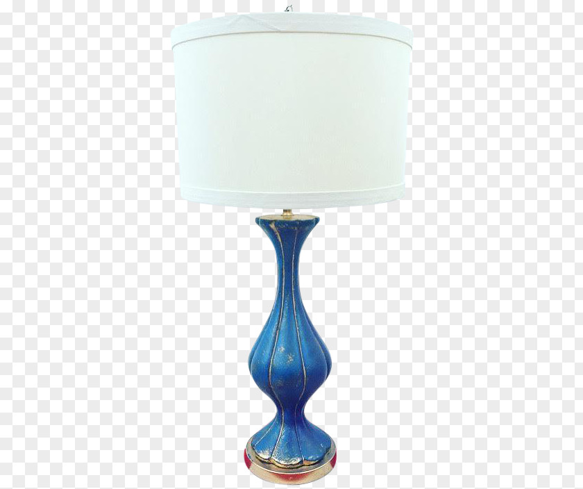 Table Glass Cobalt Blue Electric Light PNG