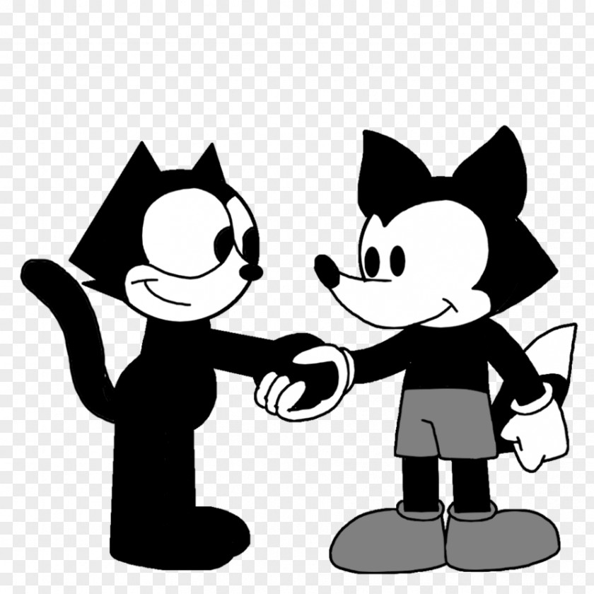 Cat Felix The Handshake Clip Art PNG