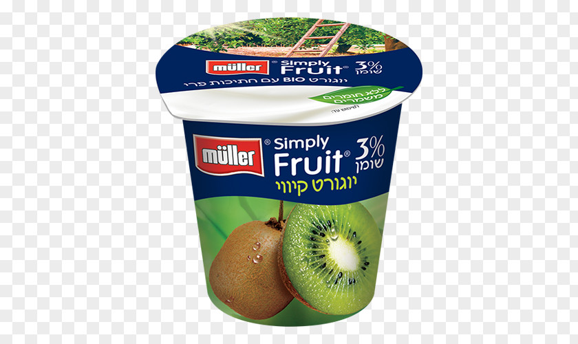 Muller Germany Kiwifruit Milk Dairy Products Müller מעדן חלב PNG