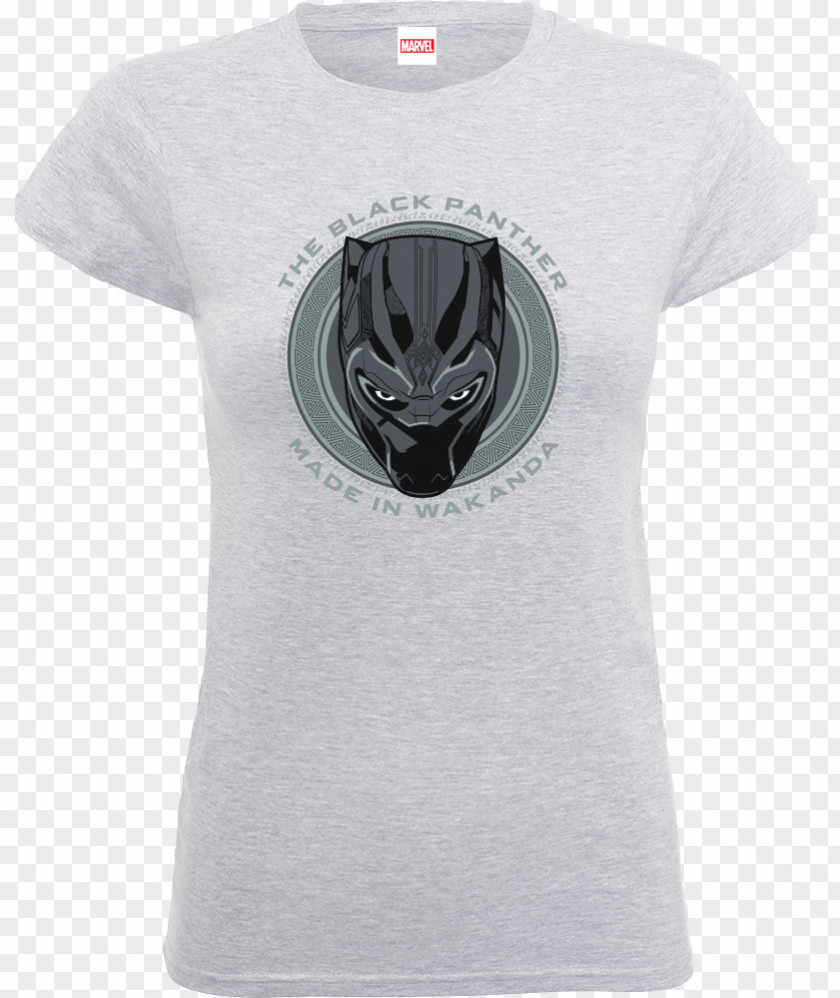 T-shirt Black Panther Wakanda Zavvi Sleeve PNG